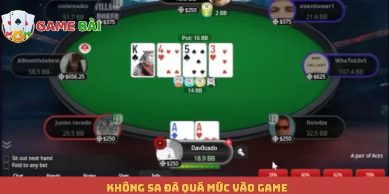Không sa đà quá mức vào game